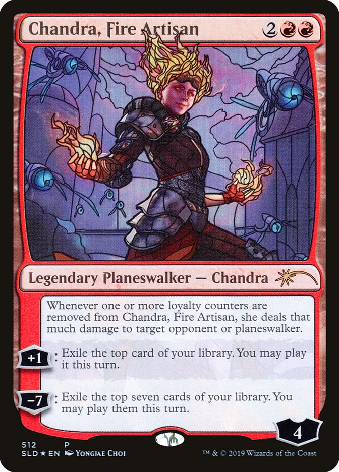 Chandra, Fire Artisan (Stained Glass) [Secret Lair Drop Promos] | Game Grid - Logan