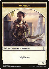 Warrior // Labyrinth Guardian Double-Sided Token [Amonkhet Tokens] | Game Grid - Logan