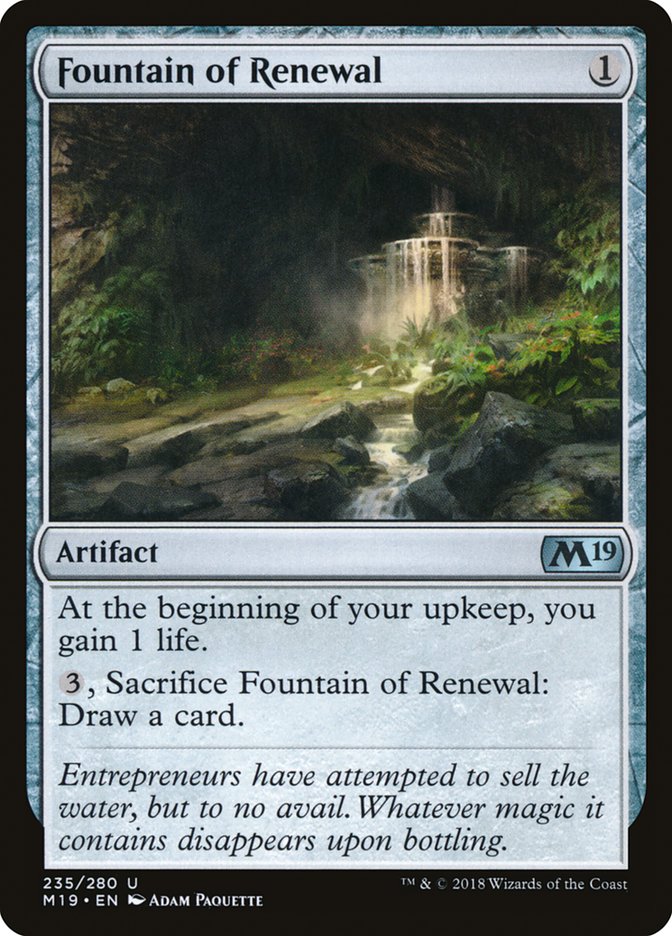 Fountain of Renewal [Core Set 2019] | Game Grid - Logan