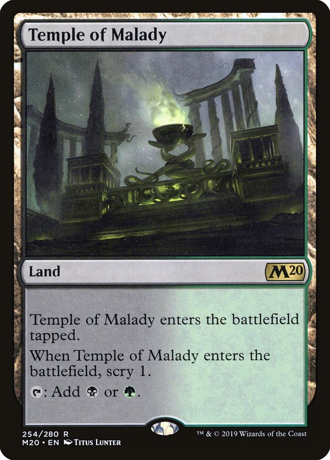 Temple of Malady [Core Set 2020] | Game Grid - Logan