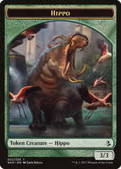 Aven Wind Guide // Hippo Double-Sided Token [Amonkhet Tokens] | Game Grid - Logan