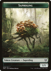 Beast // Saproling Double-Sided Token [Zendikar Rising Commander Tokens] | Game Grid - Logan