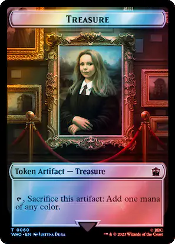 Soldier // Treasure (0060) Double-Sided Token (Surge Foil) [Doctor Who Tokens] | Game Grid - Logan