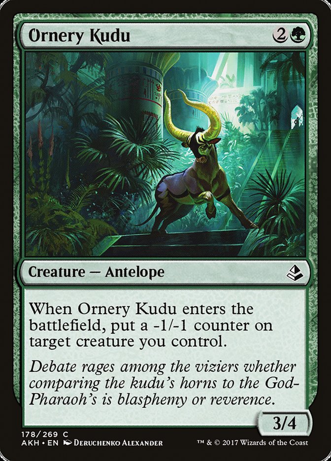 Ornery Kudu [Amonkhet] | Game Grid - Logan