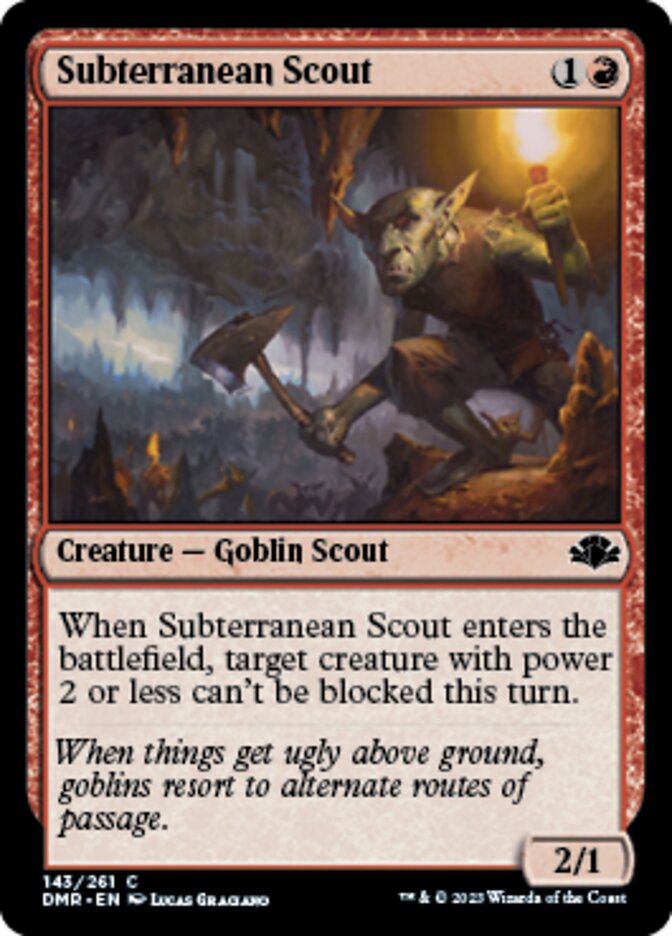 Subterranean Scout [Dominaria Remastered] | Game Grid - Logan