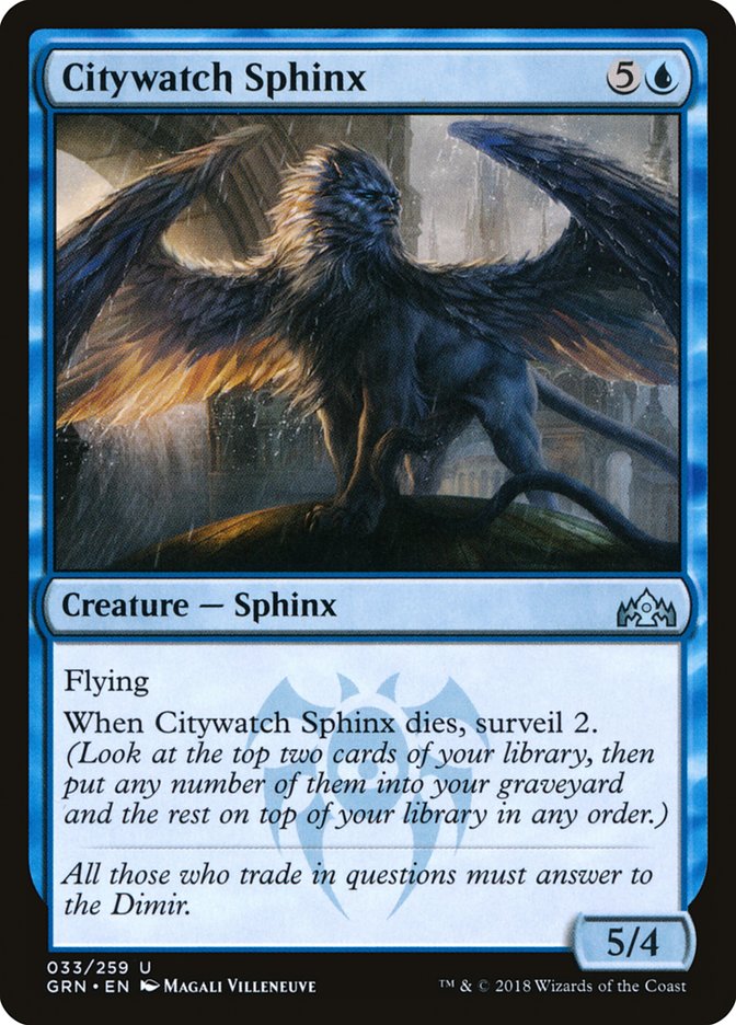 Citywatch Sphinx [Guilds of Ravnica] | Game Grid - Logan