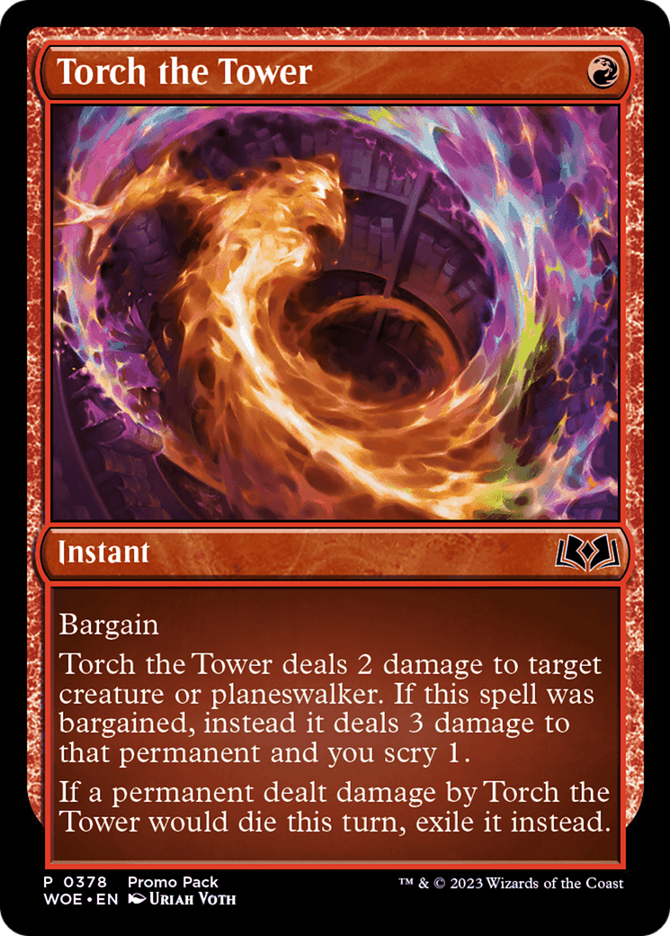 Torch the Tower (Promo Pack) [Wilds of Eldraine Promos] | Game Grid - Logan