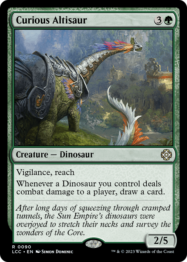 Curious Altisaur [The Lost Caverns of Ixalan Commander] | Game Grid - Logan