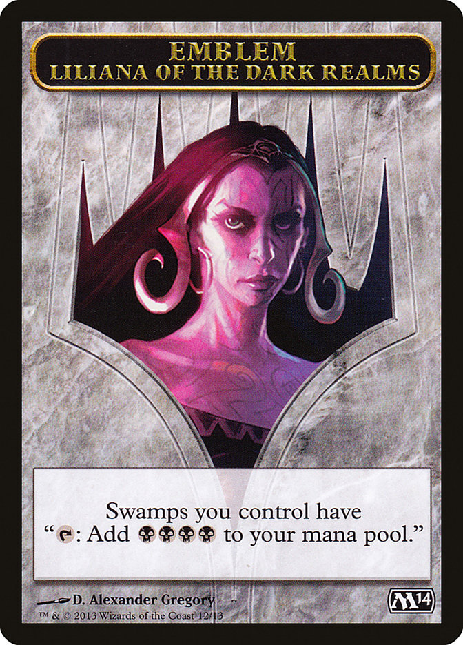 Liliana of the Dark Realms Emblem [Magic 2014 Tokens] | Game Grid - Logan