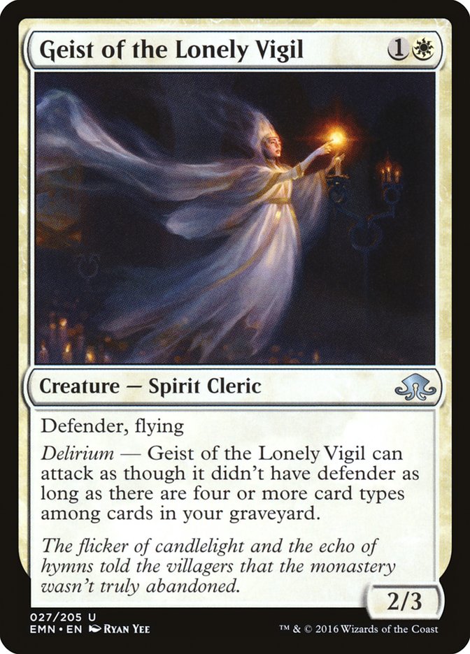 Geist of the Lonely Vigil [Eldritch Moon] | Game Grid - Logan