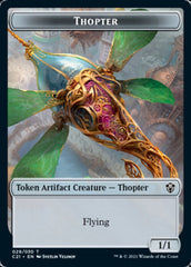 Golem (027) // Thopter Double-Sided Token [Commander 2021 Tokens] | Game Grid - Logan