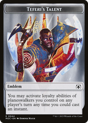 Elemental (02) // Teferi's Talent Emblem Double-Sided Token [March of the Machine Commander Tokens] | Game Grid - Logan