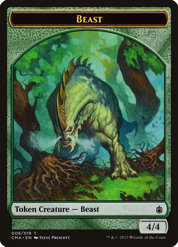 Beast Token (008/019) [Commander Anthology Tokens] | Game Grid - Logan