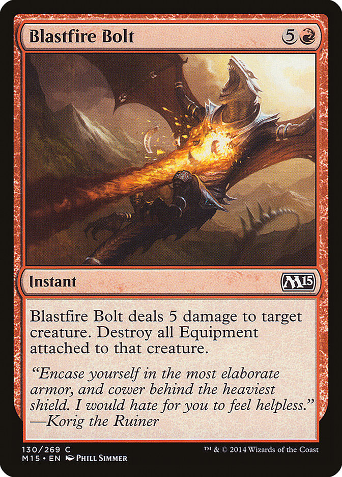 Blastfire Bolt [Magic 2015] | Game Grid - Logan