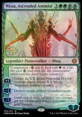 Nissa, Ascended Animist [Phyrexia: All Will Be One Prerelease Promos] | Game Grid - Logan