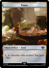 Smaug // Food (0023) Double-Sided Token (Surge Foil) [The Lord of the Rings: Tales of Middle-Earth Tokens] | Game Grid - Logan