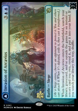 Invasion of Arcavios // Invocation of the Founders [March of the Machine Prerelease Promos] | Game Grid - Logan