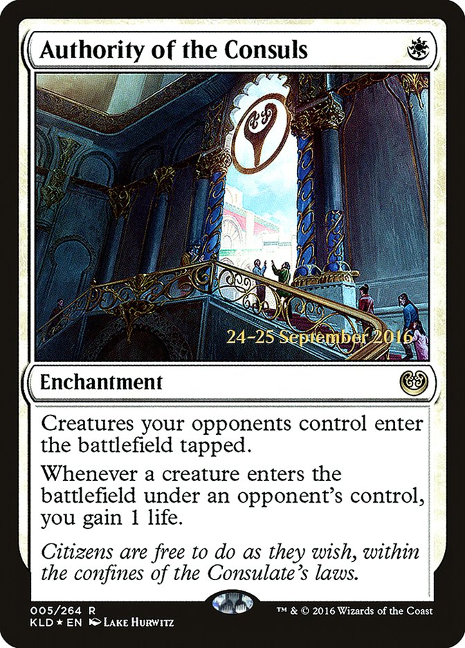 Authority of the Consuls [Kaladesh Prerelease Promos] | Game Grid - Logan