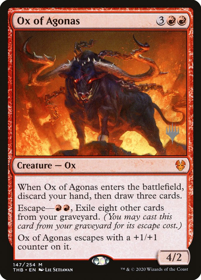 Ox of Agonas (Promo Pack) [Theros Beyond Death Promos] | Game Grid - Logan