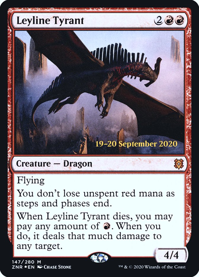 Leyline Tyrant [Zendikar Rising Prerelease Promos] | Game Grid - Logan