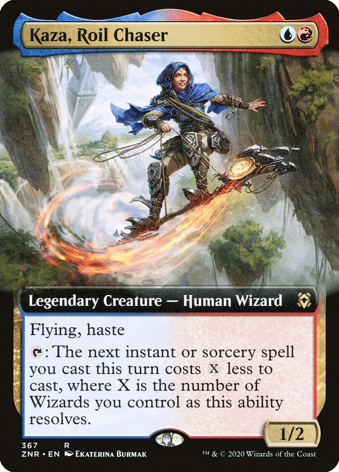 Kaza, Roil Chaser (Extended Art) [Zendikar Rising] | Game Grid - Logan