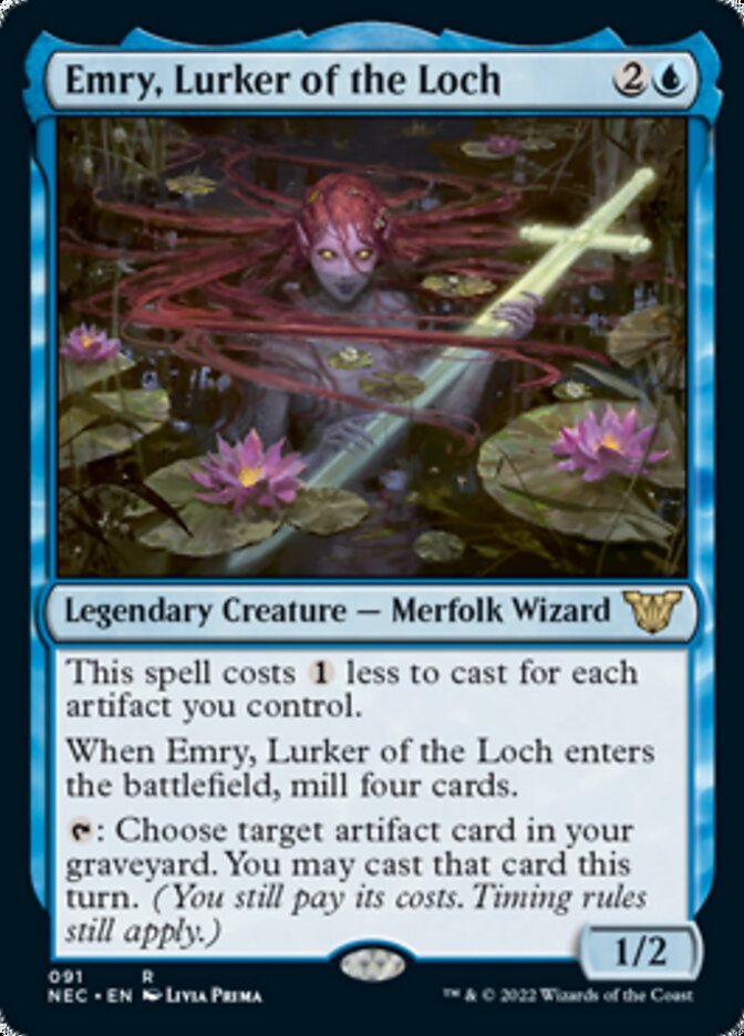 Emry, Lurker of the Loch [Kamigawa: Neon Dynasty Commander] | Game Grid - Logan