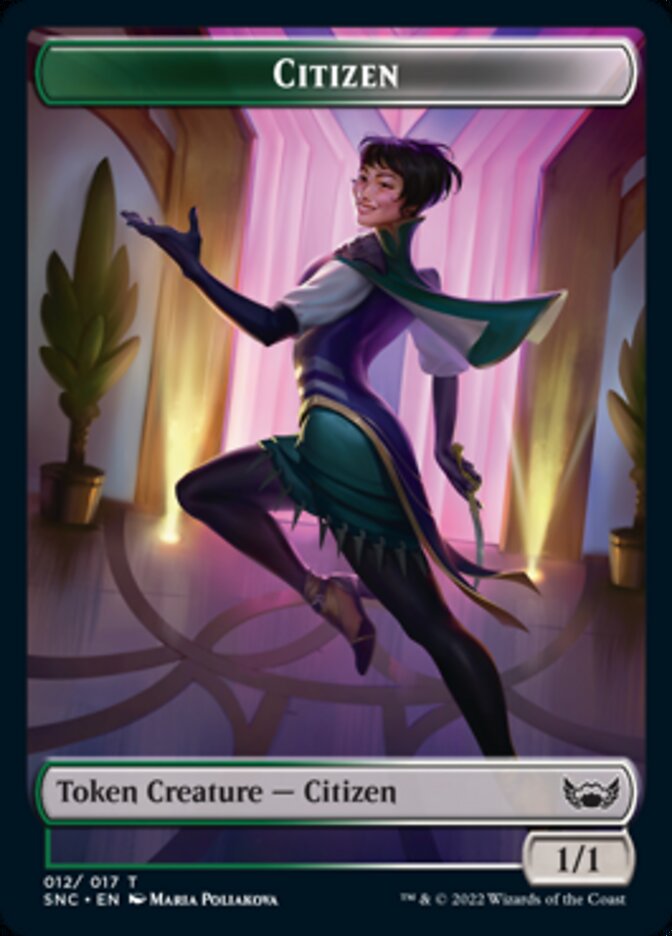 Plant // Citizen Double-Sided Token [Streets of New Capenna Commander Tokens] | Game Grid - Logan