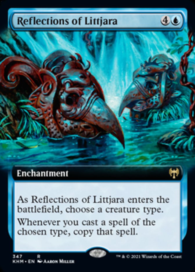 Reflections of Littjara (Extended Art) [Kaldheim] | Game Grid - Logan