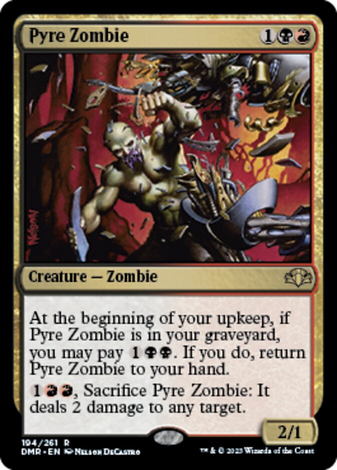Pyre Zombie [Dominaria Remastered] | Game Grid - Logan