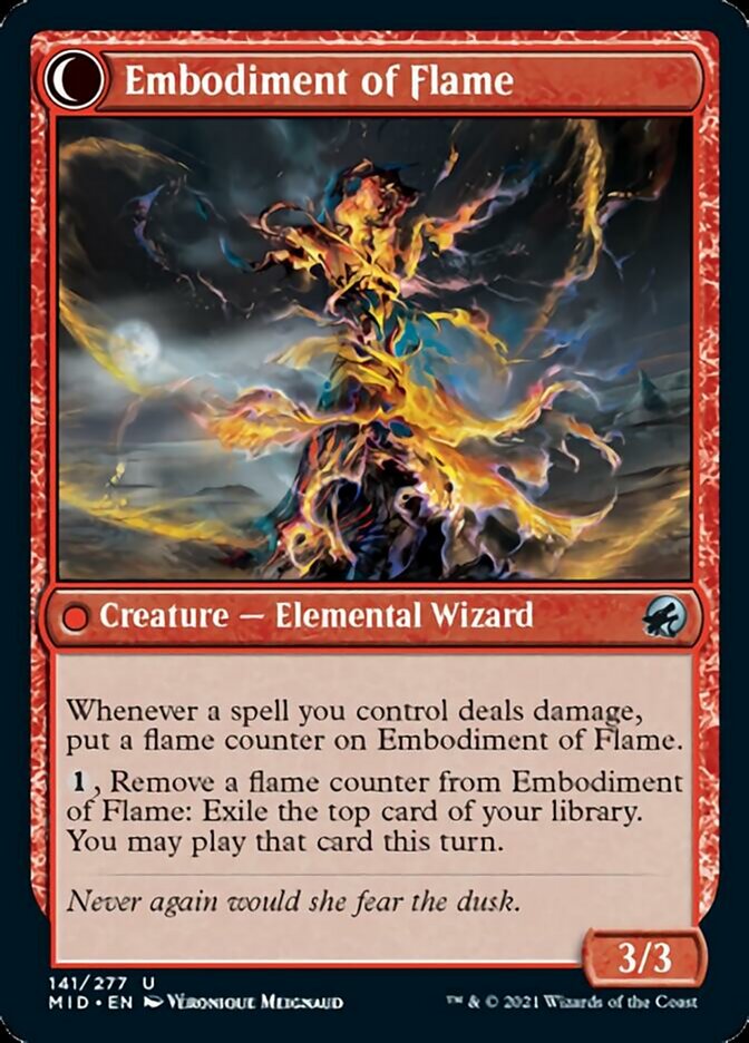 Flame Channeler // Embodiment of Flame [Innistrad: Midnight Hunt] | Game Grid - Logan