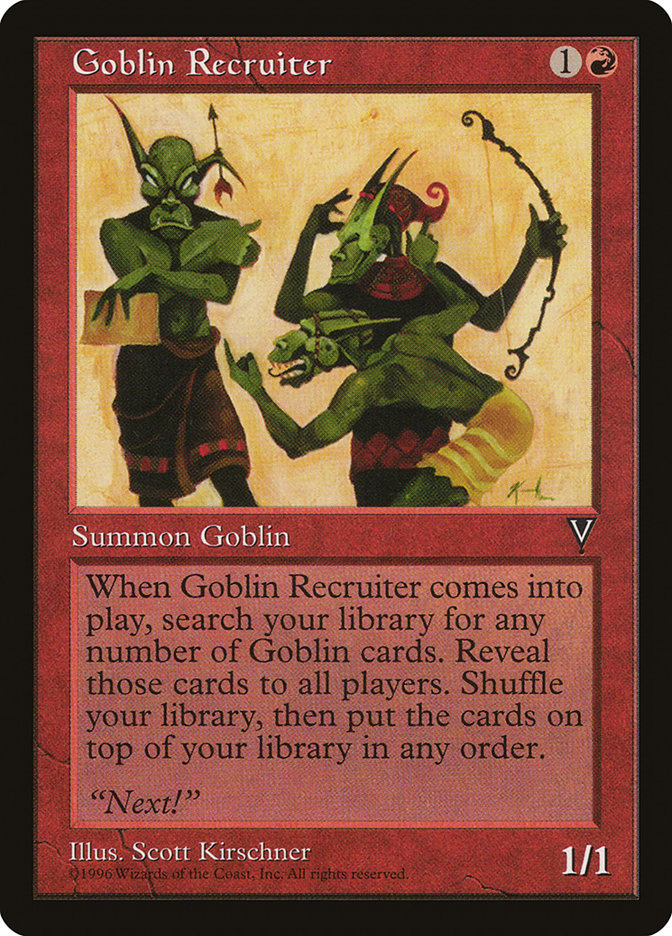 Goblin Recruiter [Visions] | Game Grid - Logan