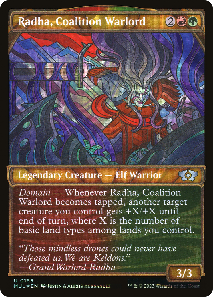 Radha, Coalition Warlord (Halo Foil) [Multiverse Legends] | Game Grid - Logan