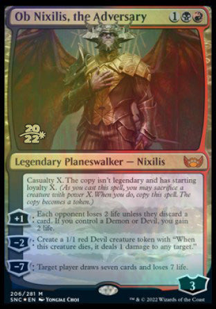 Ob Nixilis, the Adversary [Streets of New Capenna Prerelease Promos] | Game Grid - Logan