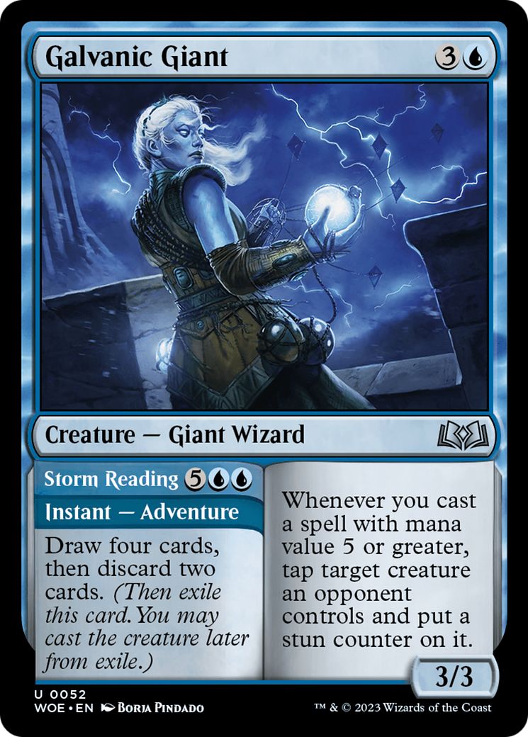 Galvanic Giant // Storm Reading [Wilds of Eldraine] | Game Grid - Logan