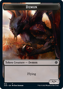 Demon // Demon Double-Sided Token [Starter Commander Decks] | Game Grid - Logan