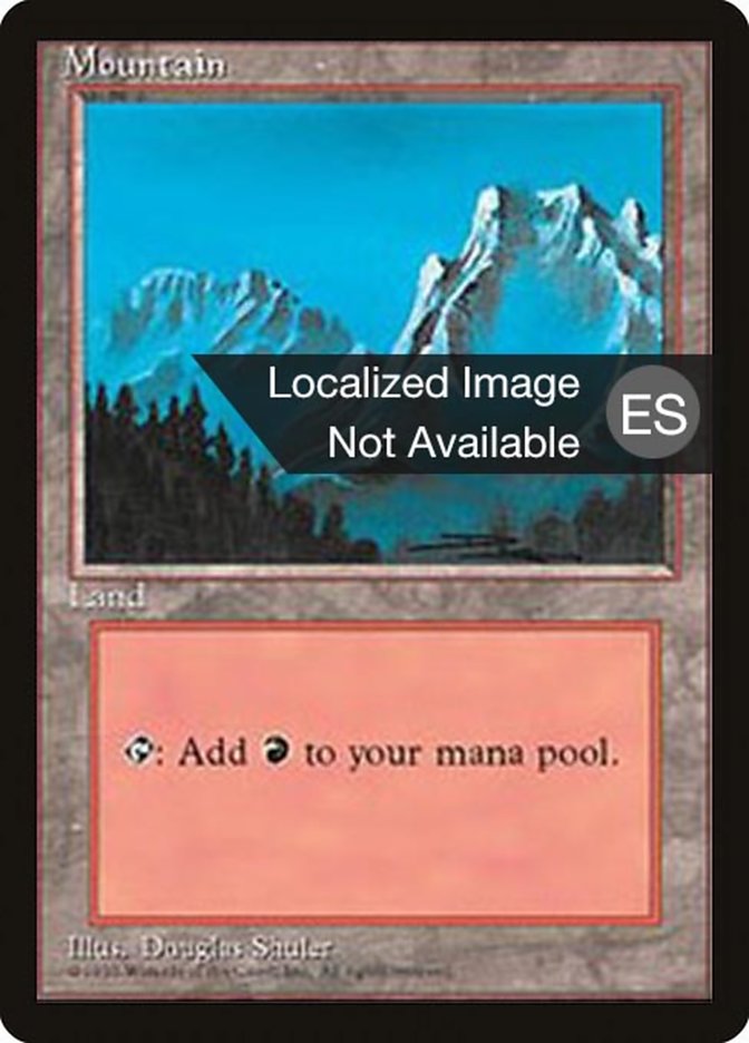 Mountain (B) [Fourth Edition (Foreign Black Border)] | Game Grid - Logan