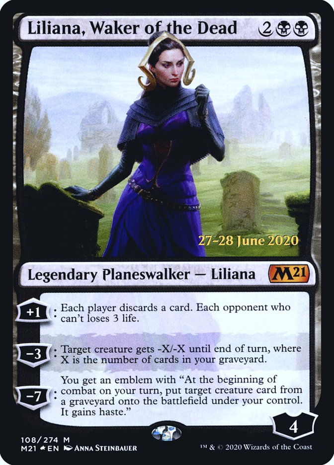 Liliana, Waker of the Dead [Core Set 2021 Prerelease Promos] | Game Grid - Logan