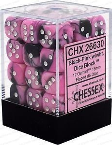 Chessex D6 Brick - Gemini (36 Count) | Game Grid - Logan