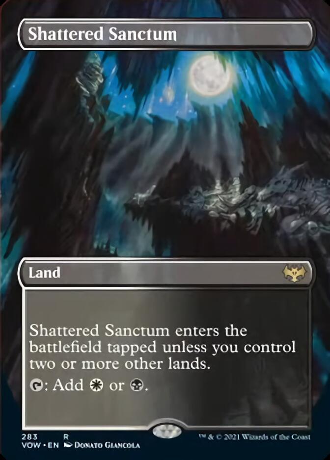 Shattered Sanctum (Borderless Alternate Art) [Innistrad: Crimson Vow] | Game Grid - Logan
