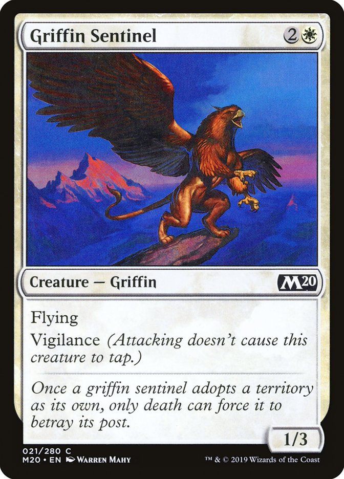 Griffin Sentinel [Core Set 2020] | Game Grid - Logan