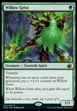 Willow Geist (Promo Pack) [Innistrad: Midnight Hunt Promos] | Game Grid - Logan