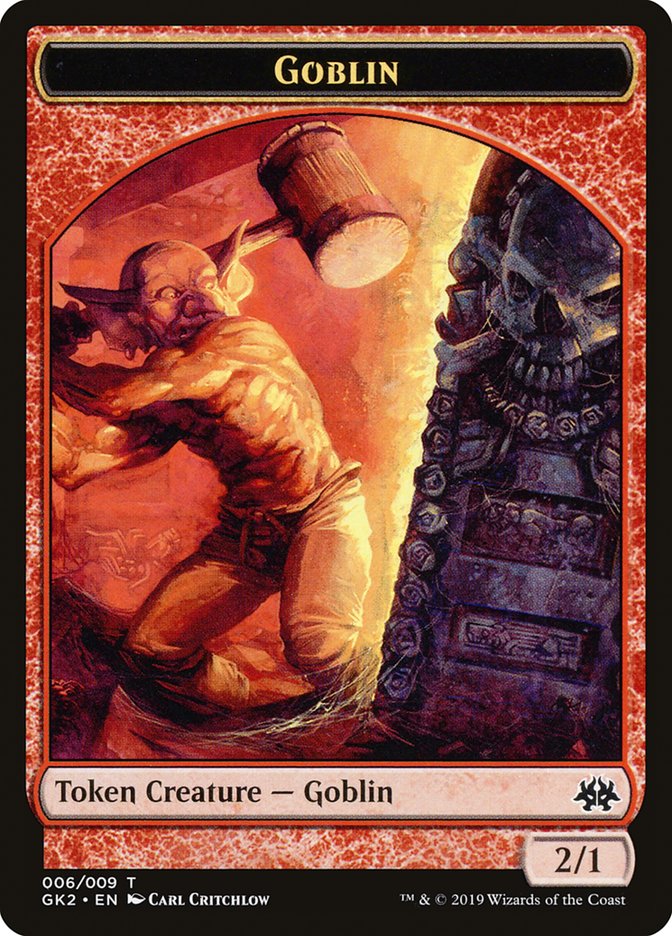 Dragon // Goblin Double-Sided Token [Ravnica Allegiance Guild Kit Tokens] | Game Grid - Logan