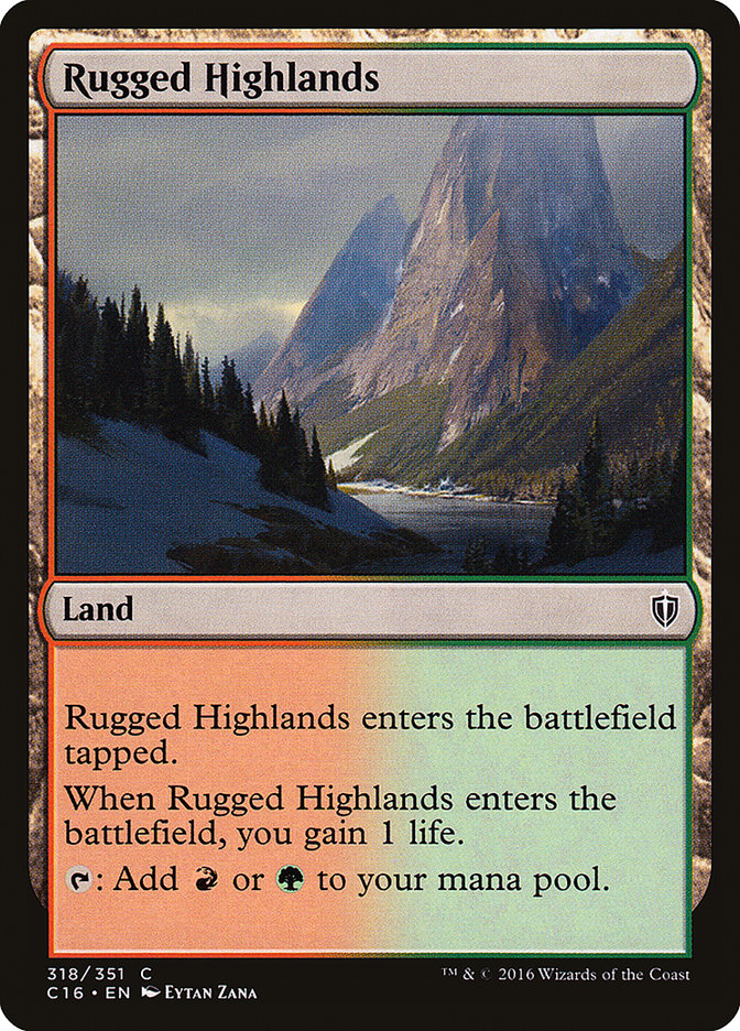 Rugged Highlands [Commander 2016] | Game Grid - Logan