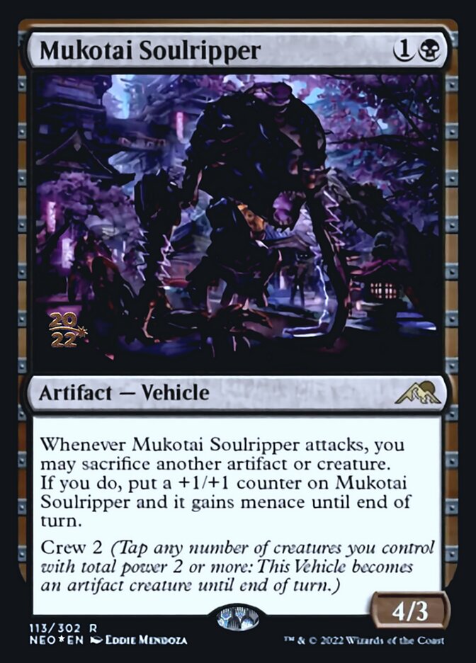 Mukotai Soulripper [Kamigawa: Neon Dynasty Prerelease Promos] | Game Grid - Logan