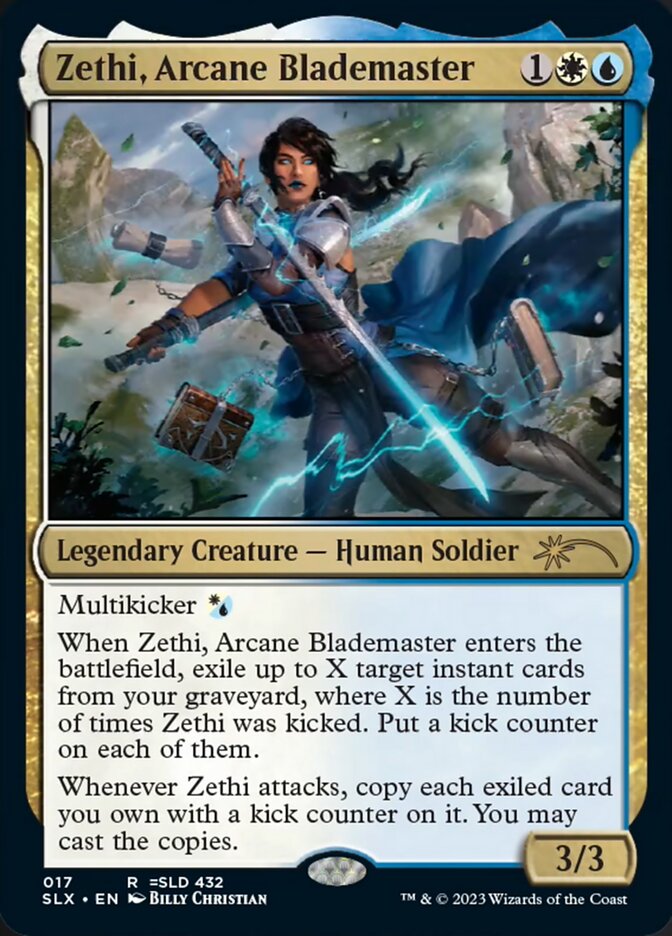 Zethi, Arcane Blademaster [Secret Lair: Universes Within] | Game Grid - Logan