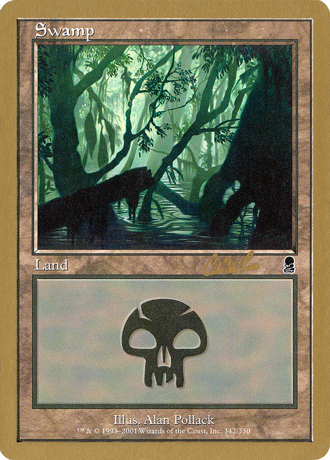 Swamp (cr342) (Carlos Romao) [World Championship Decks 2002] | Game Grid - Logan