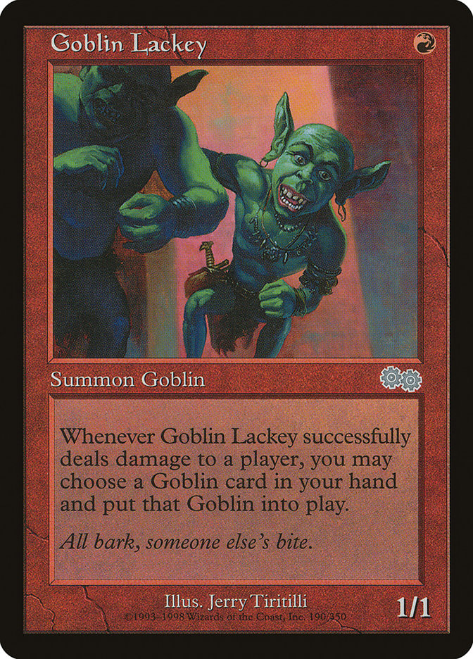 Goblin Lackey [Urza's Saga] | Game Grid - Logan