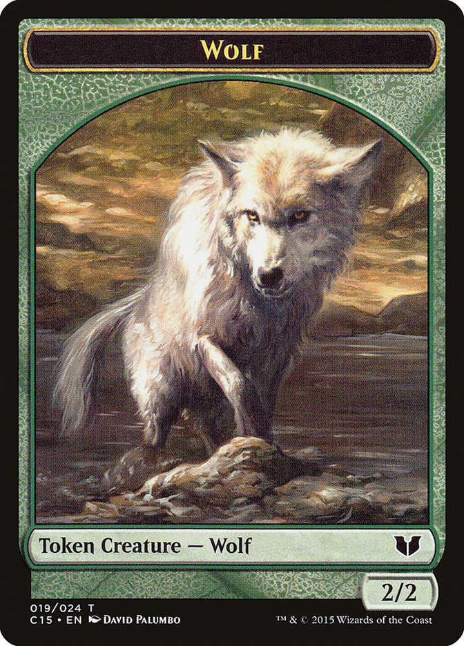 Wolf // Zombie Double-Sided Token [Commander 2015 Tokens] | Game Grid - Logan