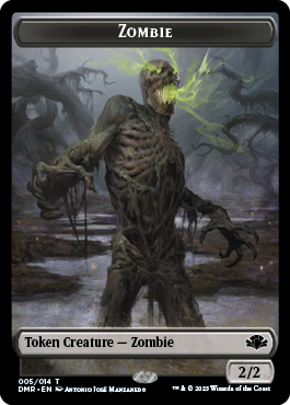 Zombie // Cat (008) Double-Sided Token [Dominaria Remastered Tokens] | Game Grid - Logan