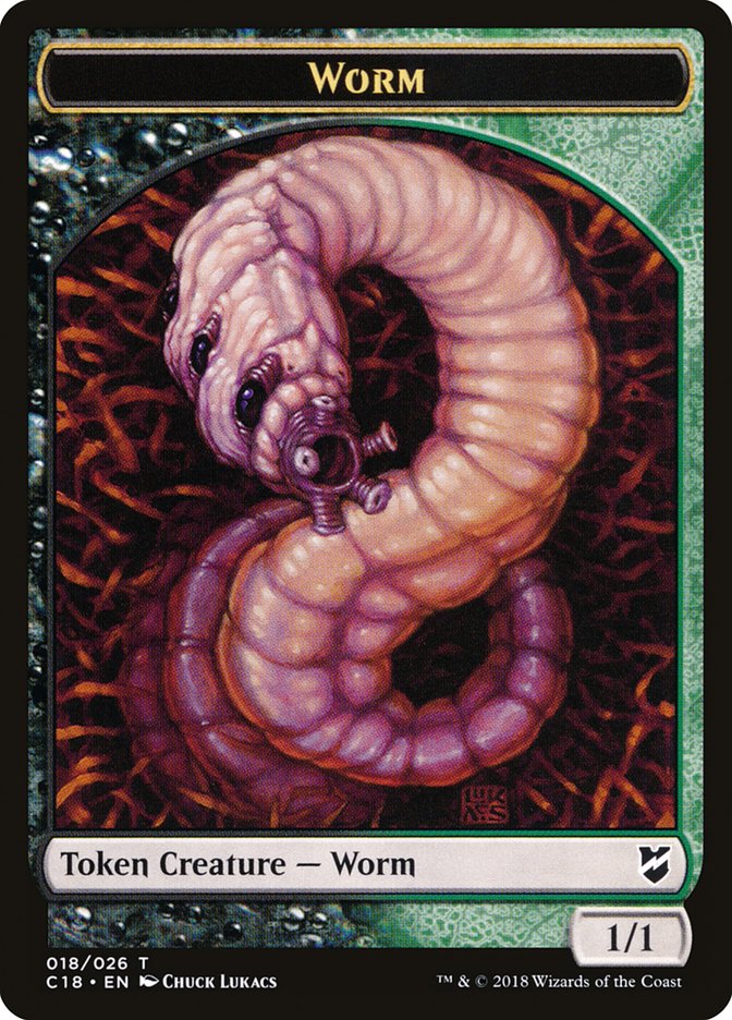 Worm Token [Commander 2018 Tokens] | Game Grid - Logan